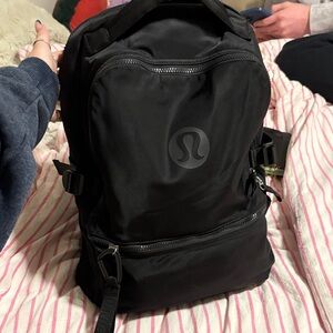 lululemon athletica black new crew Backpack